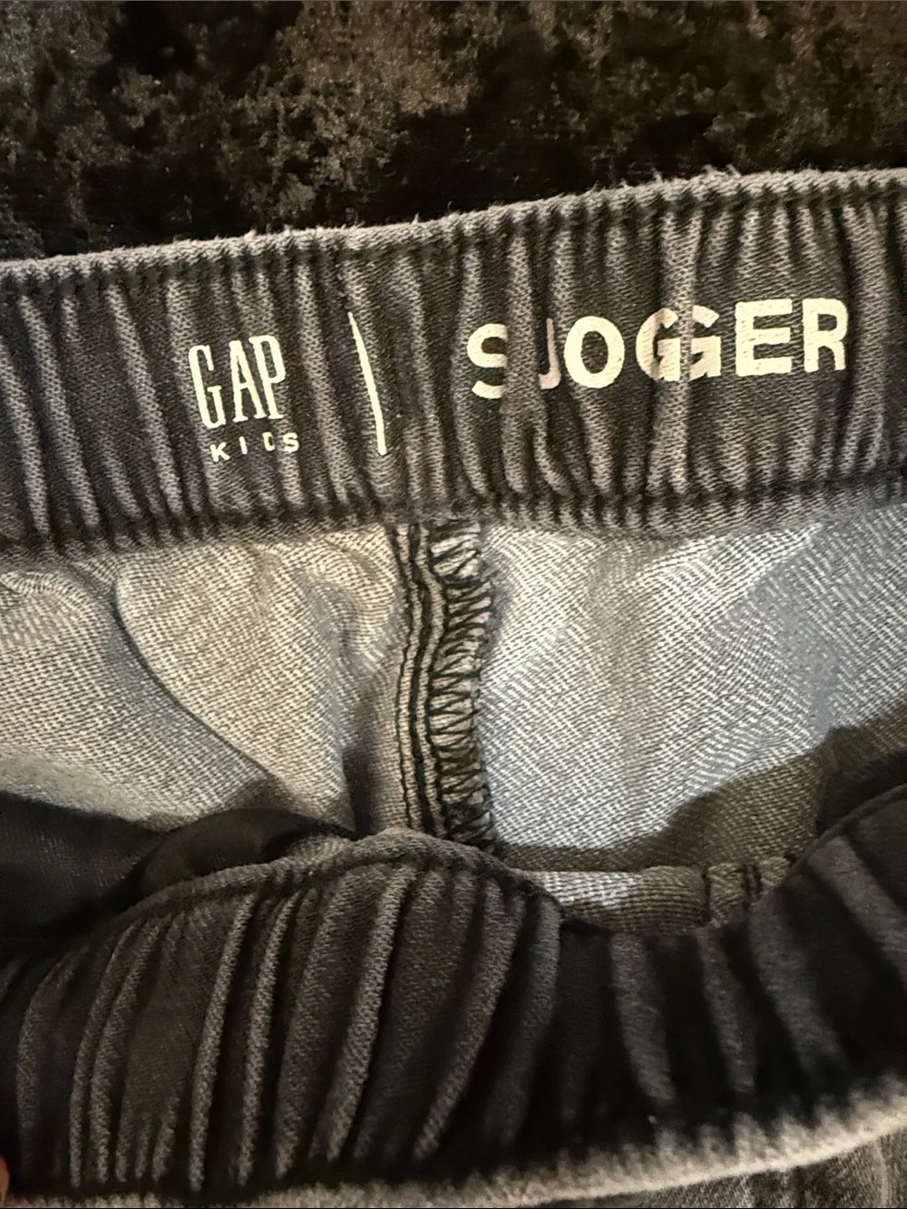 Gap Boys Black Elastic Waist Jean Joggers